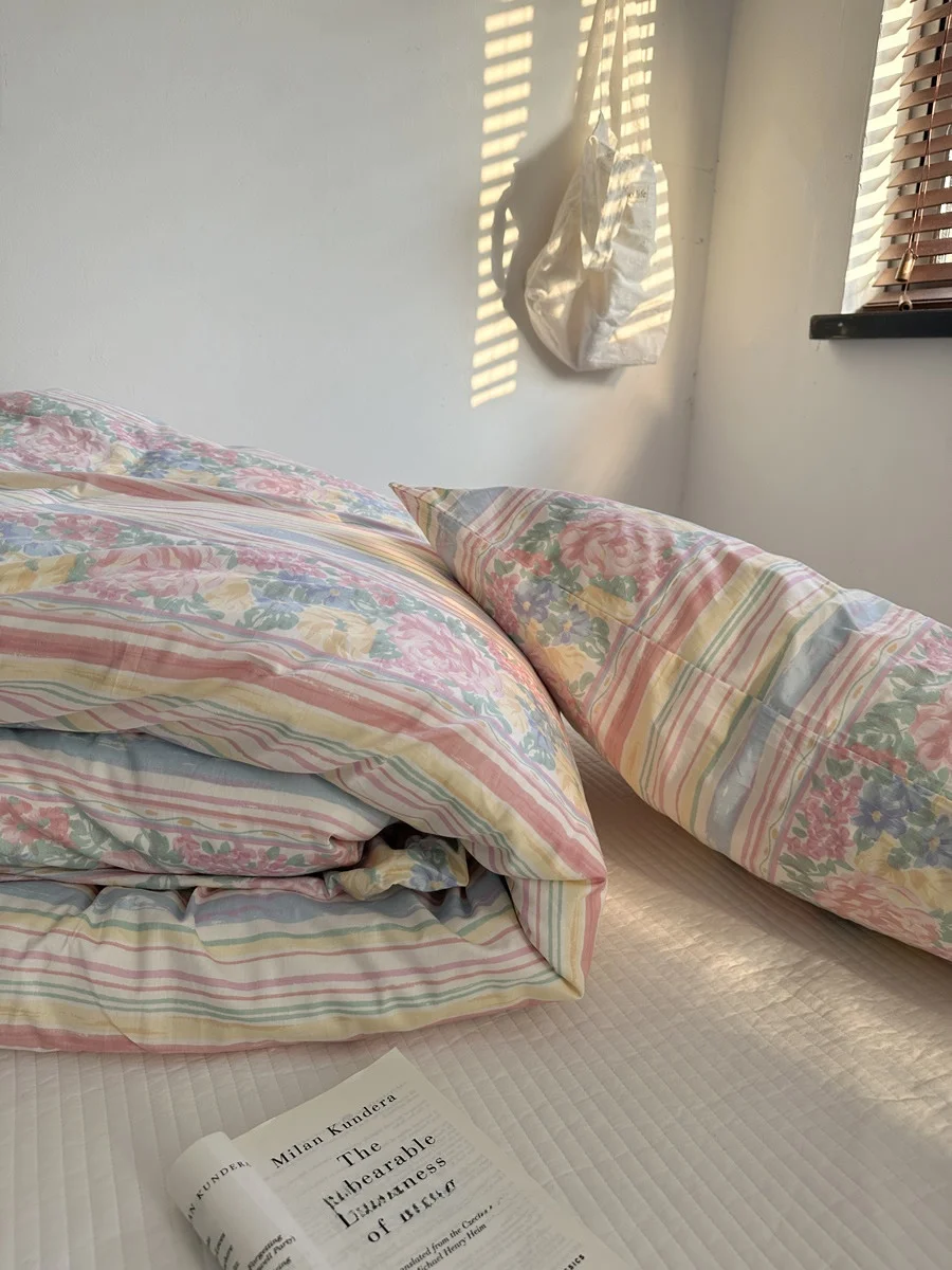 

Pure Cotton Single Piece Quilt Cover .5 Meters Country Sle Bedding Comforter Cover Warm Thermal All Seasons Cotton Fabric