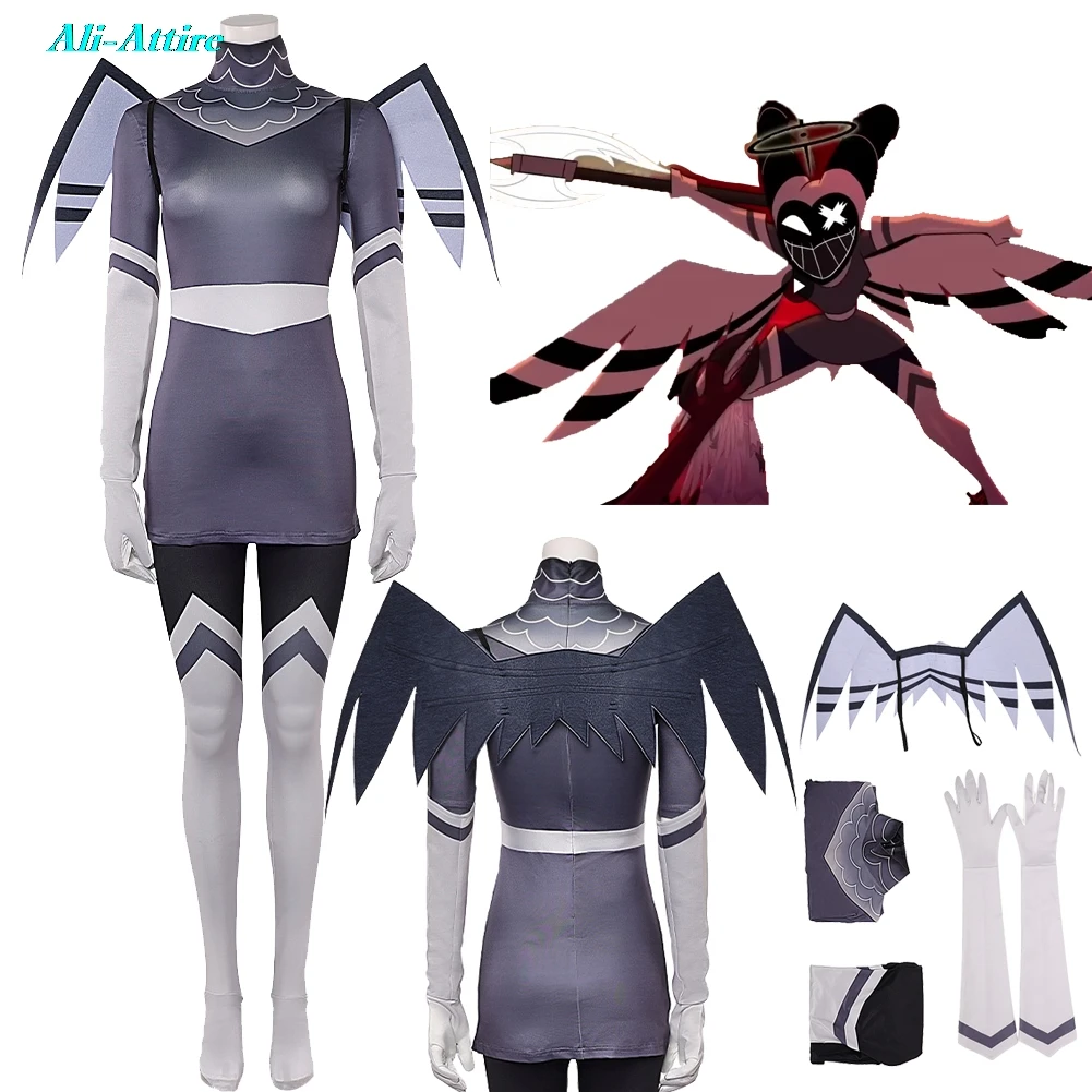 

TV Hell Inn косплей Вагги ангелы смерти женское платье одежда вечерние маскировка ролевая игра костюм на Хэллоуин карнавальный наряд костюмы