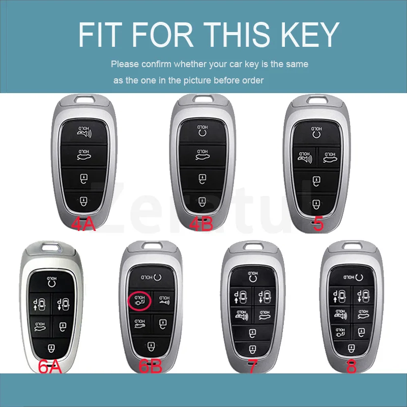 Silver Edge TPU Keyless Shell For Hyundai Tucson Solaris Sonata Hybrid NEXO NX4 Santafe Dn8 Car Key Case Cover Accessories