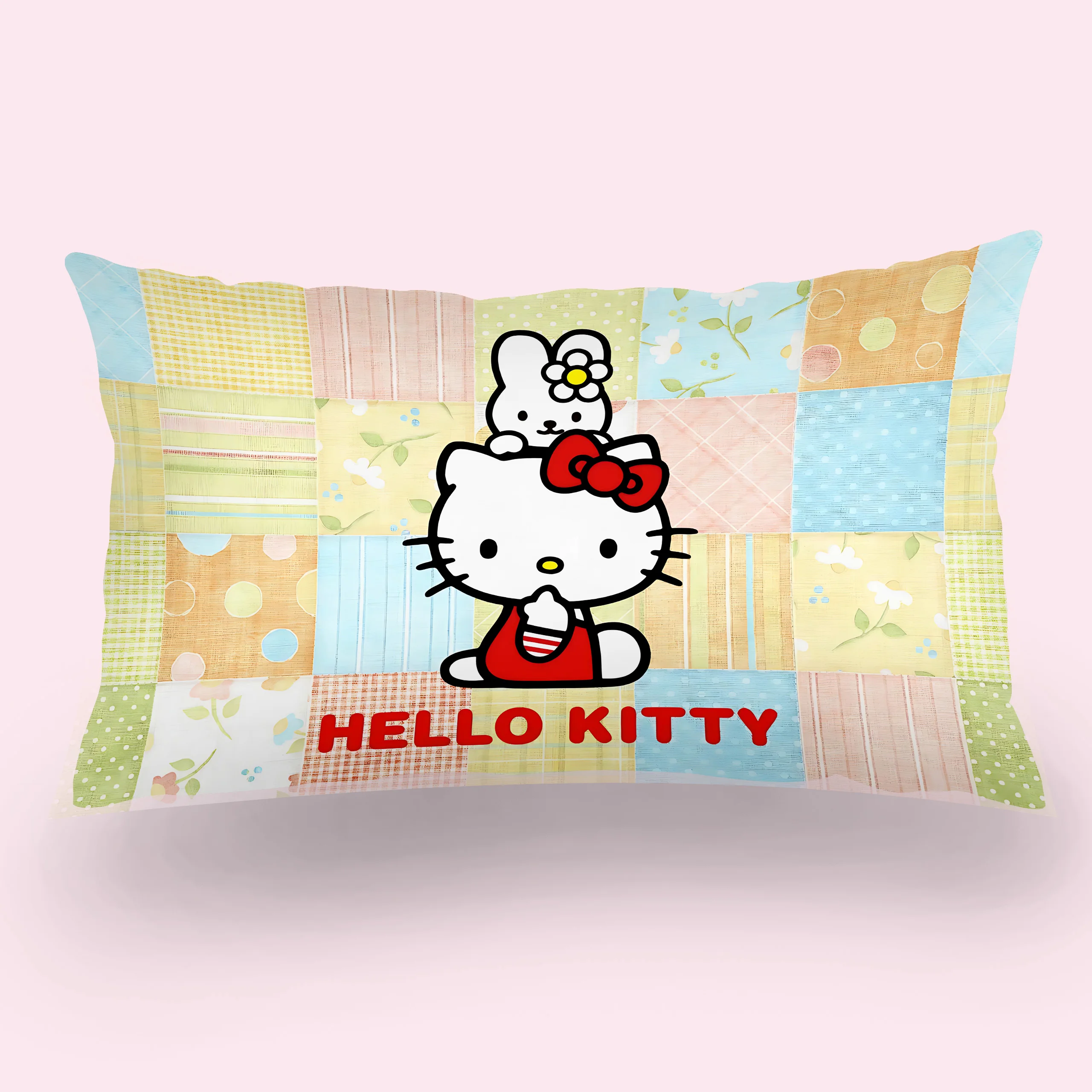 Cartoon Cute Hellokitty Double-sided Printing Rectangle Pillow Case Bedside Pillowcase Sofa Cushion Cover Room Home Decoration