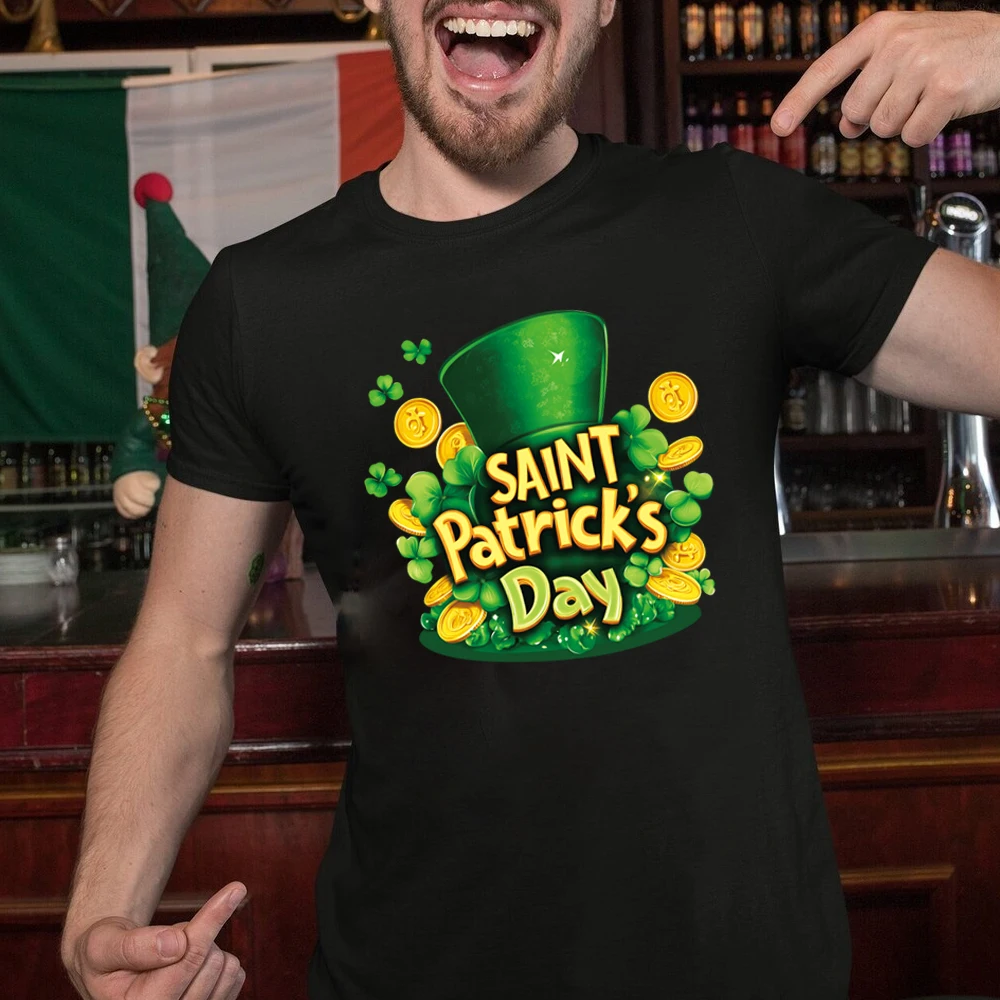 St Patrick's Day Clover Cartoon DIY Pattern Pressing and Printing Sticker Set - Suitable for Washable Stickers