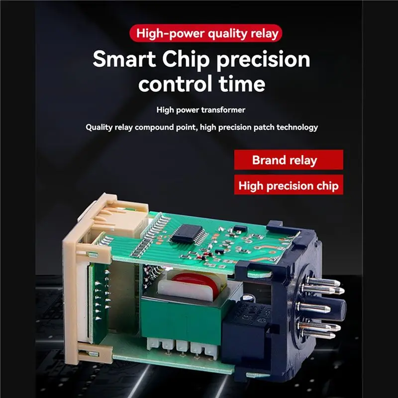 2X DH48S-S 12V Time Relay DC24V Repeat Cycle With Socket DH48S Series Delay Time With Base