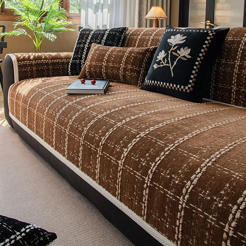 Seater Pure Cotton Sofa Cushion for Sectional Sofa Non-slip Couch Slipcover Universal Couch Protector for All Seasons Home