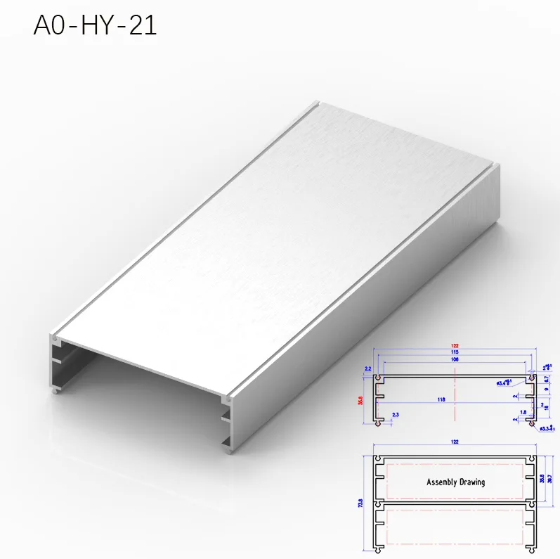 Aluminum Profile B6063-1 Extrusion Aluminum Detachable Box Aluminum Alloy Plate CNC Technical Factory Customizable