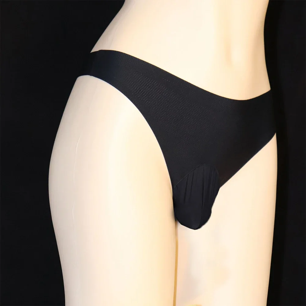 

Sissy Breathable Briefs Ball Pouch Panties Fay Man Soft Lingerie Solid Seamless Underwear Bikini Trunks Low Waist Underpants