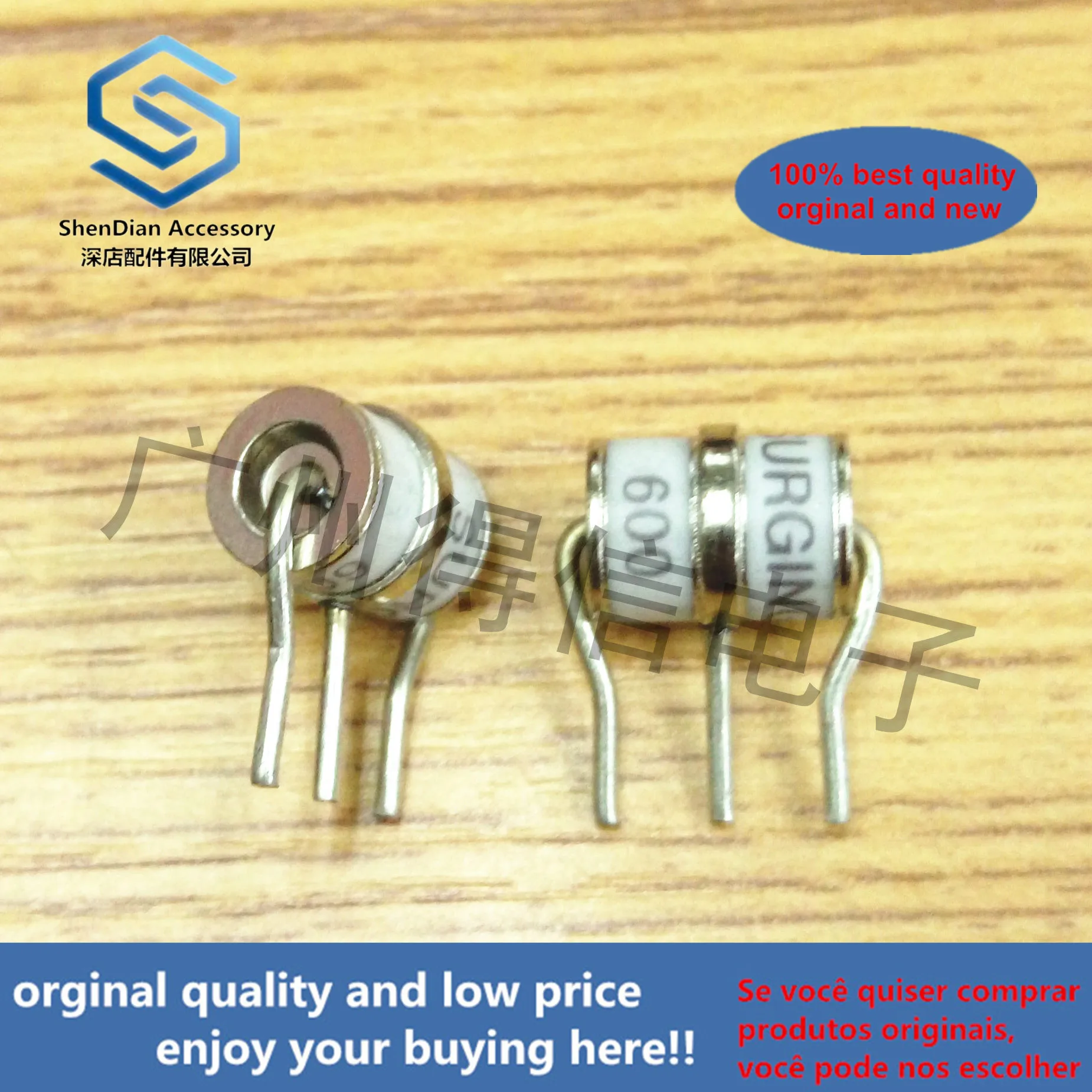 10pcs 100% orginal new SE83-600X 3R600 600V 8x10 ceramic gas lightning protection tube discharge tube   real photo