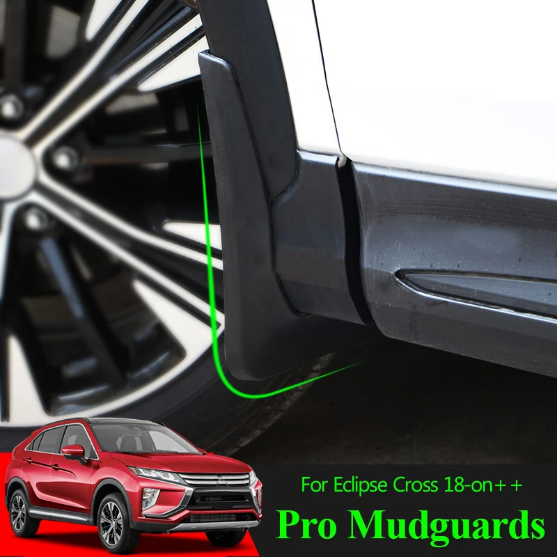Set Molded Mud Flaps For Mitsubishi Eclipse Cross 2018 -2025 Mudflaps Splash Guards Flap Mudguards Fender Front Rear 2019 2020