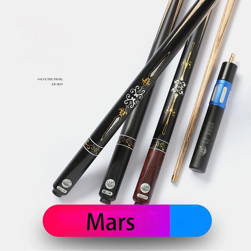 

2022 New Snooker Cue LP Mars One Piece 10.2mm Tip 145cm/17.5-18oz with Snooker Cue Case Set Maple Shaft Ebony Handle