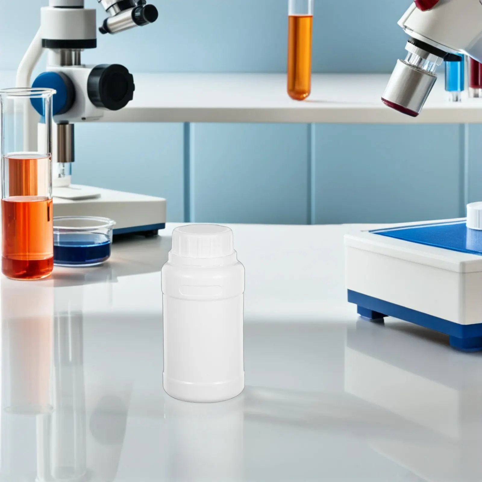 12 Pcs Reagent Chemical Container Wide Mouth Laboratory Bottle Containers Storage Bottles for Liquids Jar Sample Seal
