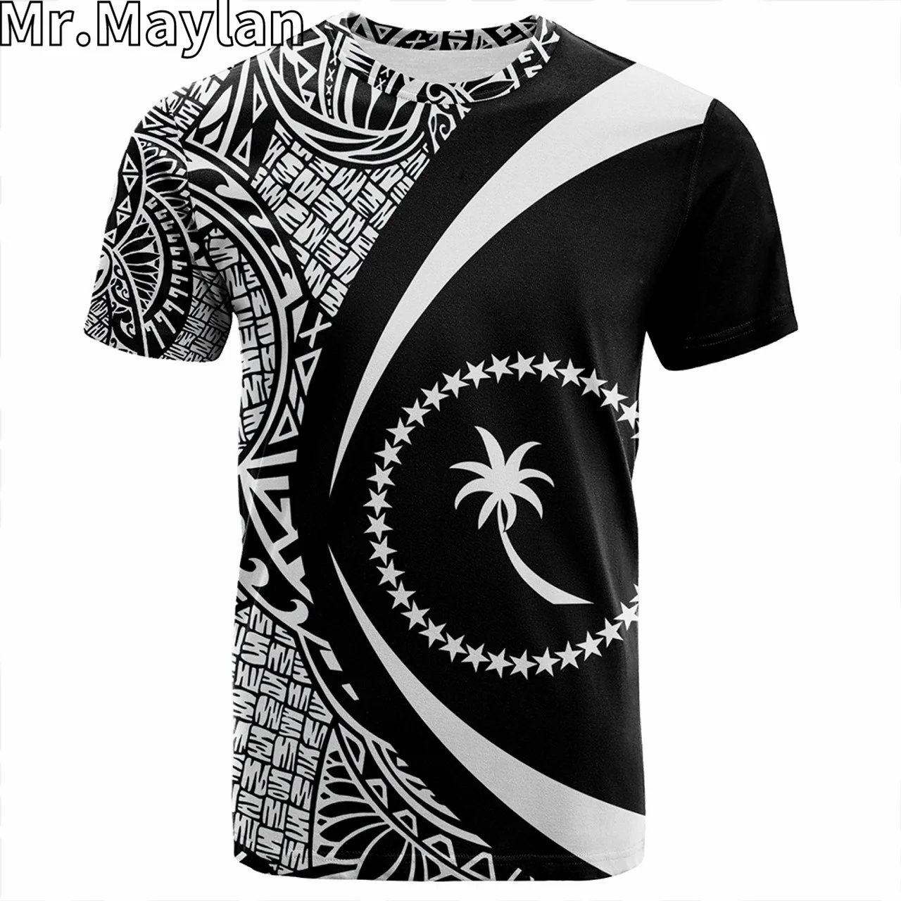 Custom 3D Chuuk Polynesian Hawaii T-Shirt Polynesian Authen Cultural Tribal Tattoo Tshirt Men Women Streetwear Unisex Tee Tops