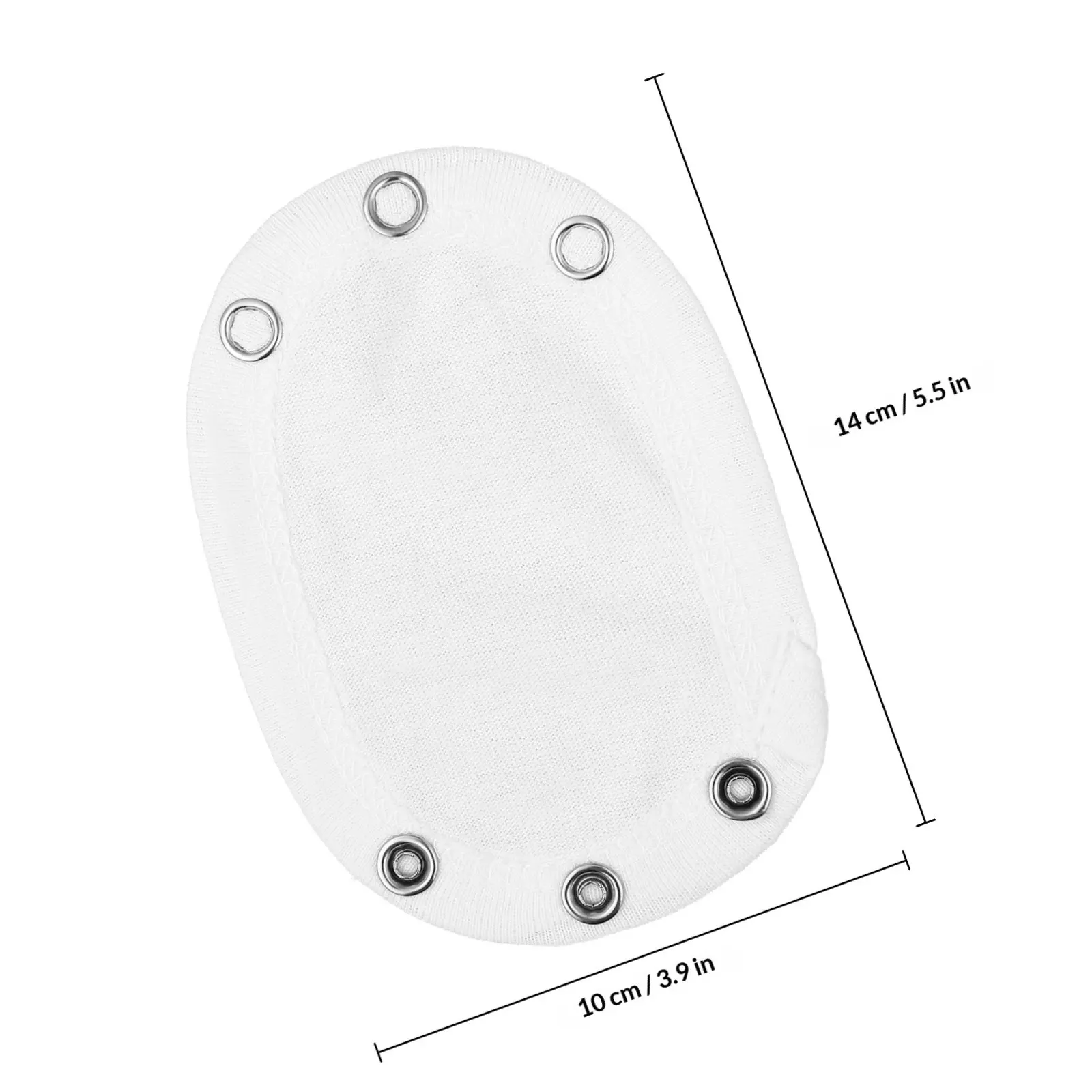 5Pcs Soft Cotton Baby Romper Extender Snap Bodysuit Extension Piece Washable Non-Restrictive Length Adjuster for Newborn to 12M - view 3