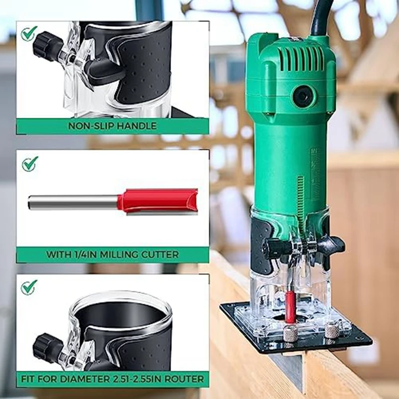 Wood Router Slotting Locator Slot Locator For 65Mm Wood Trimmer Or Trimming Machine