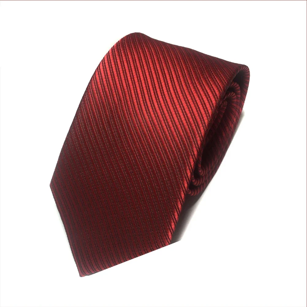 

Wedding Suit Polyester Silk Tie Necktie Party Pink Polyester Silk Tie Purple Black Skinny Slim Striped Fashion