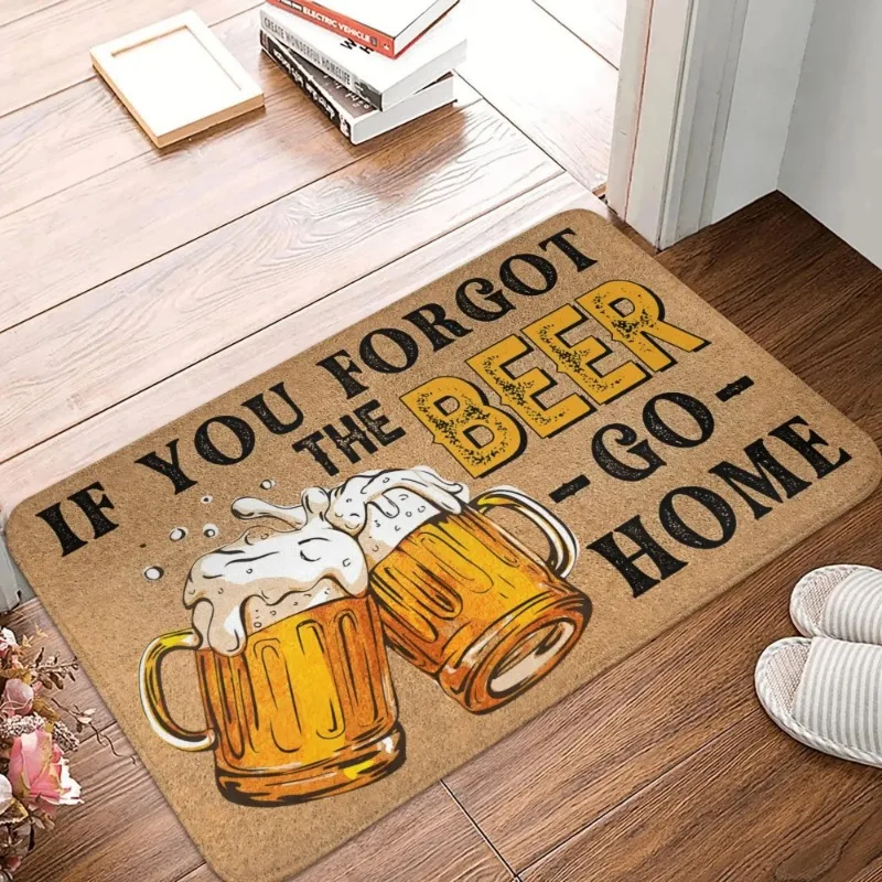 If You Bring Beer You Are Welcome Here Front Door Mat Anti-Slip Outdoor Quick Dry Doormat Kitchen Balcony Entrance Rug