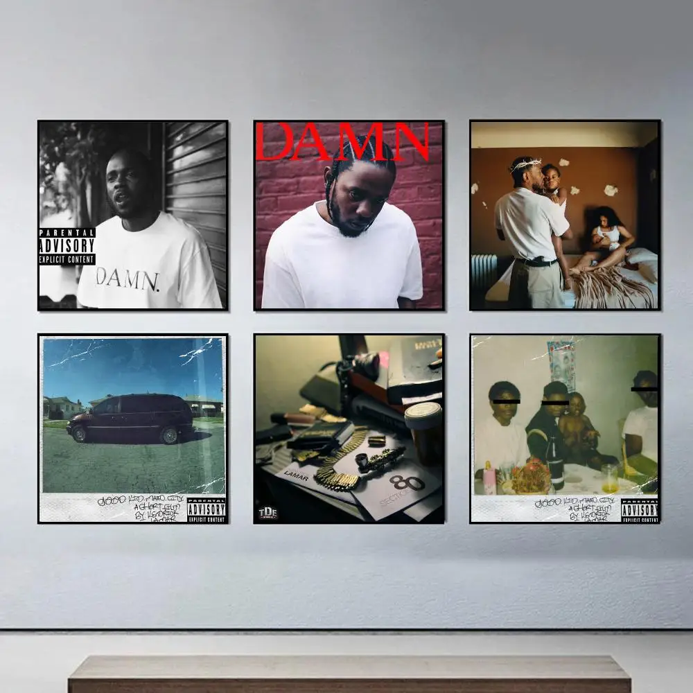 Singer K-Kendrick Lamar Music Album Poster Personalized Aesthetic Wall Decor Modern Bedroom Room Decoration