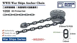 BUNKER WS2001 WWII War Ships Anchor Chain Plastic model