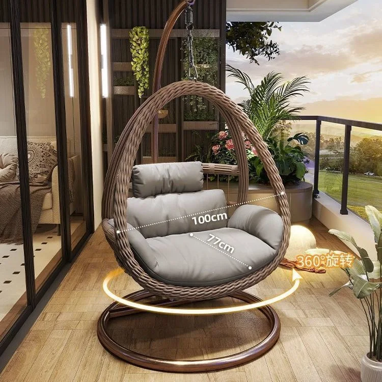 Outdoor hanging basket, home bird's nest swing hanging chair, rattan chair, double courtyard rocking chair