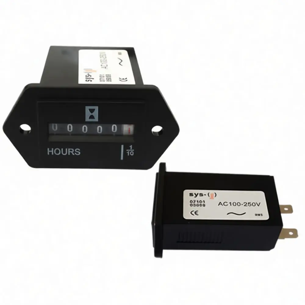 For SUMW Mechanical Hour Meter Excavator Generator Engineering Vehicle Maintenance Cycle Timing Tracking Gauge