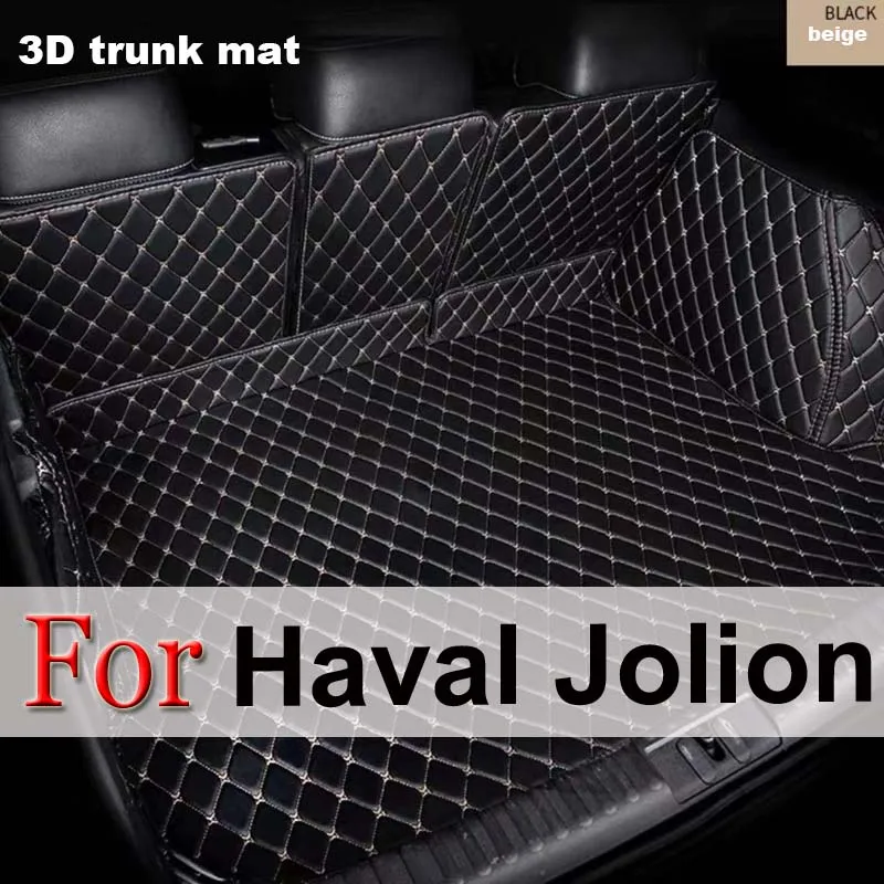 Rear Trunk Mat Car Trunk Leather Mats Parts Rear Boot Liner Styling Protector For Haval Jolion 2021 2022 2023 2024 Accessories