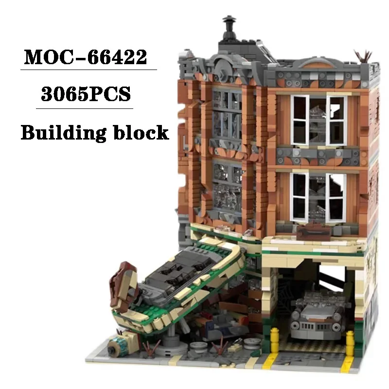 

Building Block MOC-66422 Doomsday Corner Garage Waste Scene 3065PCS Adult Children Birthday Christmas Toy and Gifts Decorations