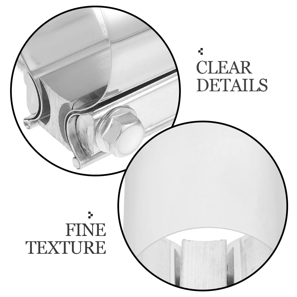 

Heavy Duty Automotive Exhaust Clamp Replacement Stainless Steel Universal Fit Car Modification Exhaust Pipe Repair Kit Durable