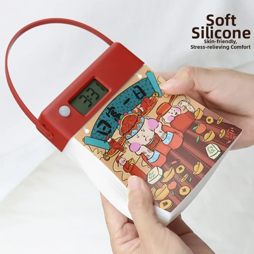 

Креативный силиконовый светодиодный светильник с регулируемой яркостью, дисплей времени, датчик человека, беспроводной датчик, форма календаря, индукционный светильник для спальни