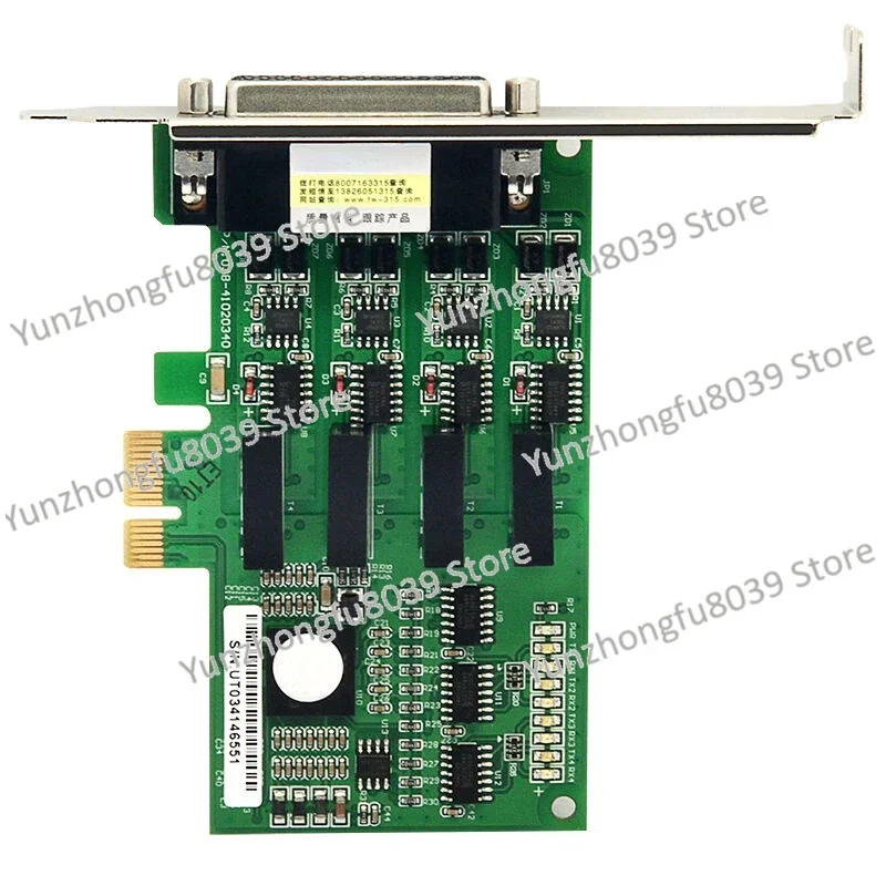 UT-794i pci-e to 4-port RS485/422 serial port card, optoelectronic isolation PCIE serial port expansion card