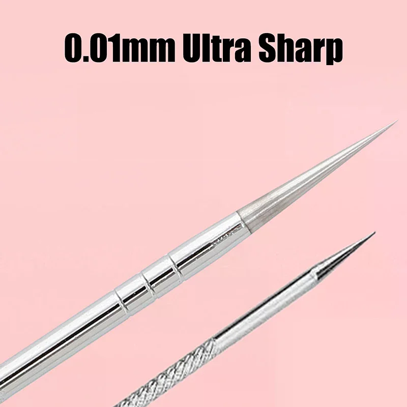 0.01mm Blackhead Comedone Acne Pimple Blemish Extractor Remover Stainless Steel Needles Remove Tools Face Skin Care Pore Cleaner