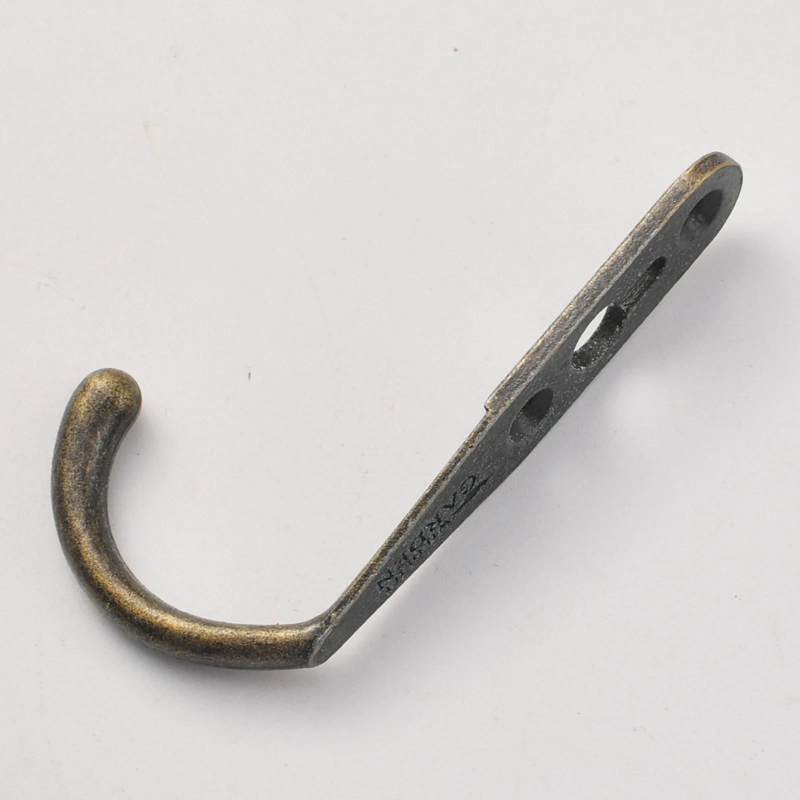 B-410 inner hanging modern home improvement coat hook alloy bronze single row hole wall