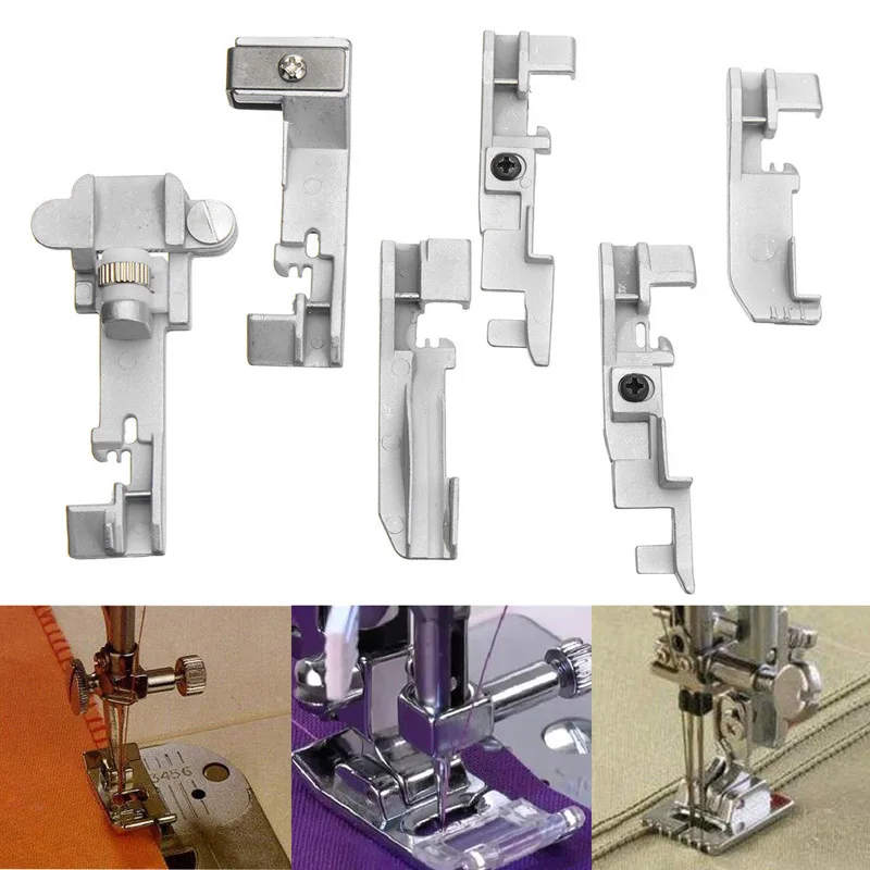 

6pcs/Set Presser Foot Accessories Multifunctional Overlock Sewing Machine Presser Foot For Singer Yamata Consew Overlock Machine