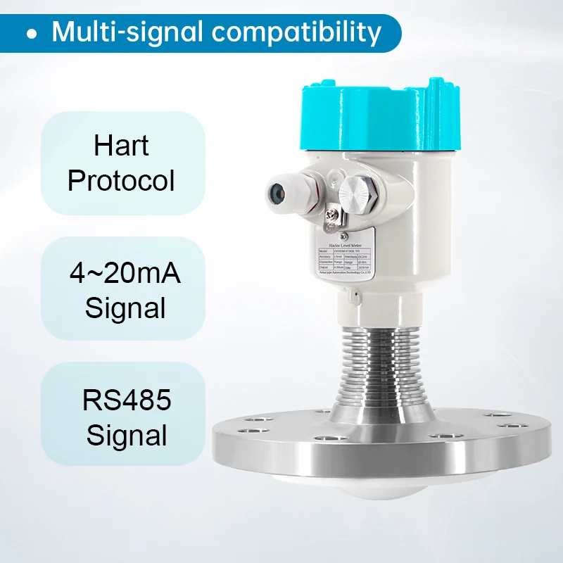 

High-precision Non-contact Millimeter-wave Radar Level Gauge Stainless Steel 1mm Accuracy HART Communication 4-20mA/RS485