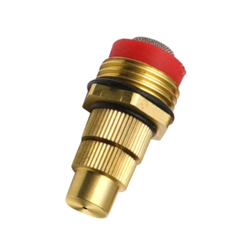 Rociador latón duradero con pulverizador ajustable, boquilla nebulización agua ajustable, adecuado para limpieza y