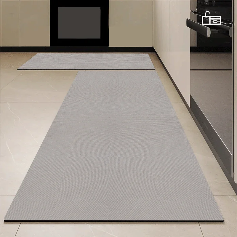 Kitchen Floor Mat Pvc Absorbent Non-slip Carpet Long Rug Water-absorbent Anti-slip Foot Mats Home Solid Color Area Rugs 미끄럼방지매트