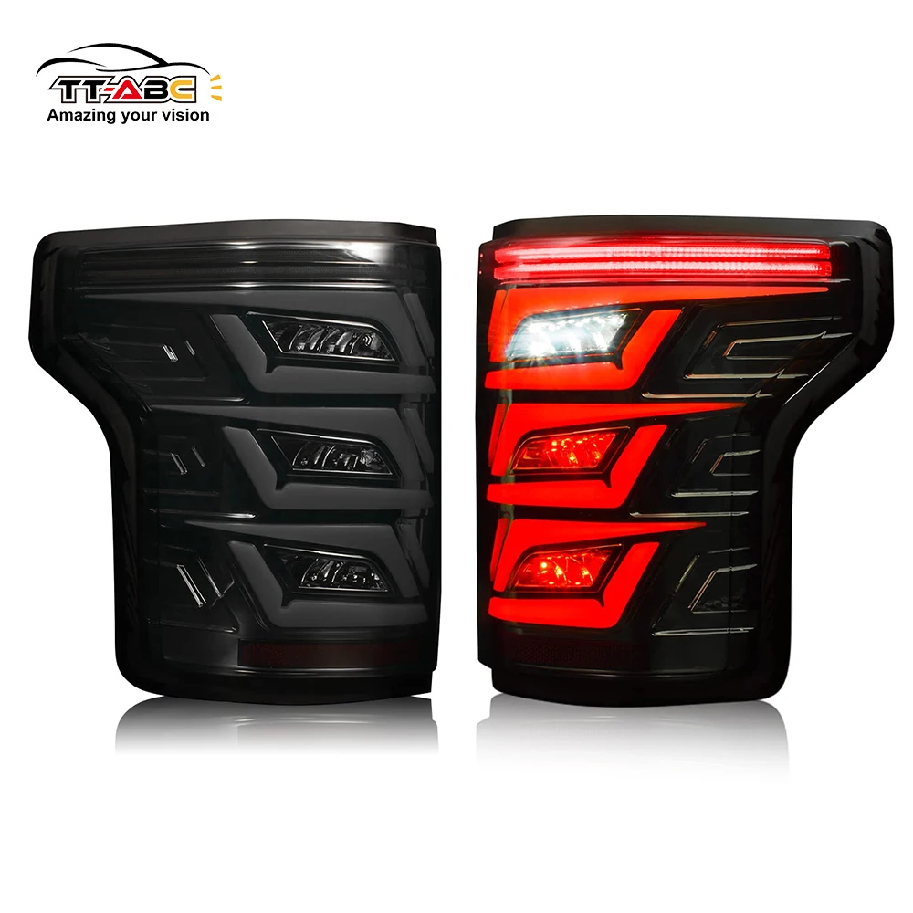 

TT-ABC Led Tail Light for 2015-2020 Ford F150 Start up Animation DRL Sequential Indicator Rear Lamp Assembly