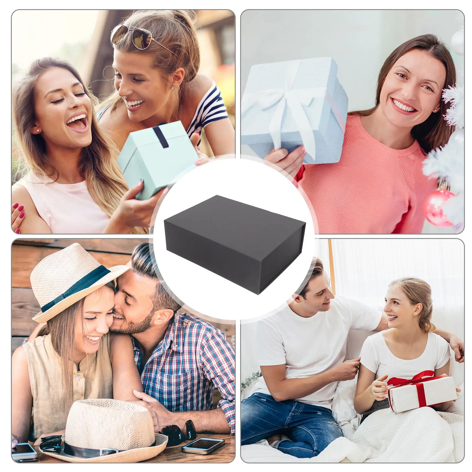 Industrial Cardboard Collapsible Gift Box With Magnetic Closure Lid For Valentine S Day Wedding Party Packaging Boxes