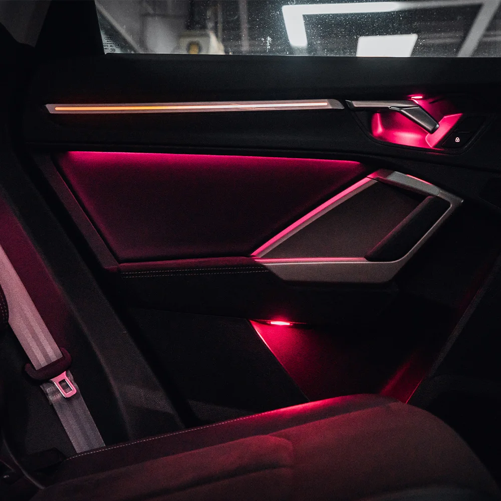 Ambient Light for Audi Q3 2019-2024, Audi Q3 Car Indoor Decoration Atmosphere Lamp MMI Bluetooth APP Control Refit Part