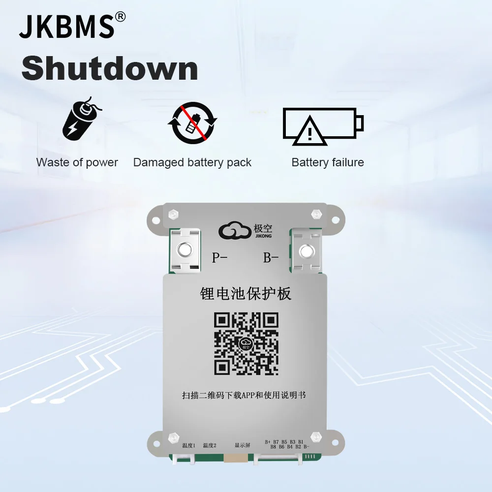 Jkbms smart bms lifepo4 bms 4s 5s 6s 7s 8s für Lithium-Batterie mit Bluetooth 40a gleichen Port Temperatur sensoren rs485 Balance Board