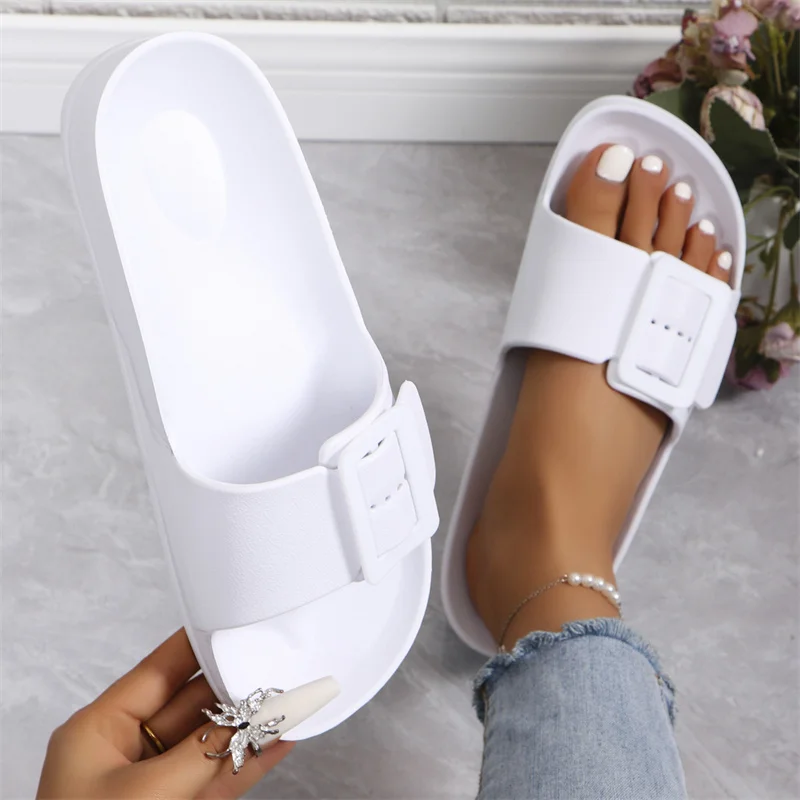 2025 Summer women's platform wedge sandals non-slip outdoor flip-flops beach slippers wading women's shoes casual