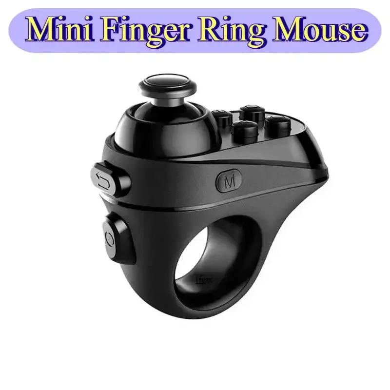 Função dedo mouse joystick adaptador sem fio mini anel de dedo kits mouse controle remoto jogo pausa página tablet pc móvel ios