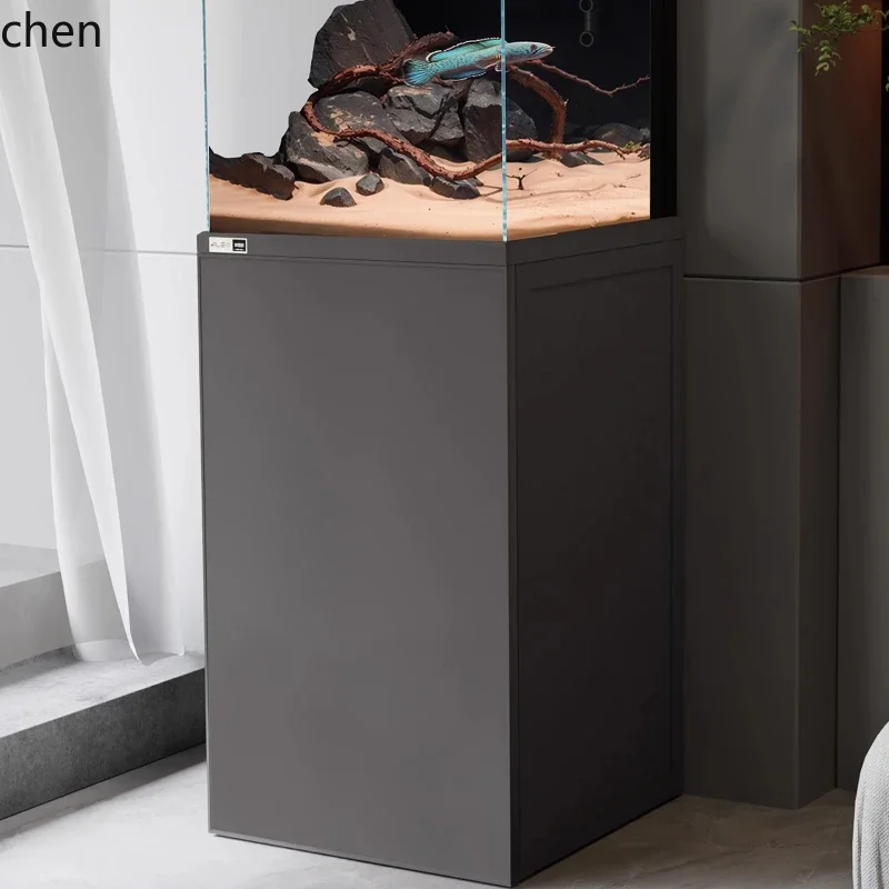 new ultra-white glass bottom filter back overflow living room stream tank Thunder dragon fish tank square tank