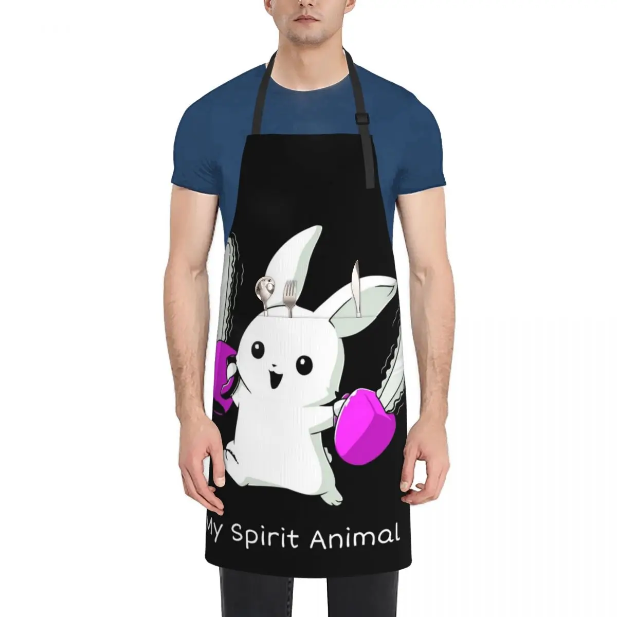 My Bunny is Cute but Psycho Apron Kitchen Special Accessories Teacher christmas kitchen cloths Apron