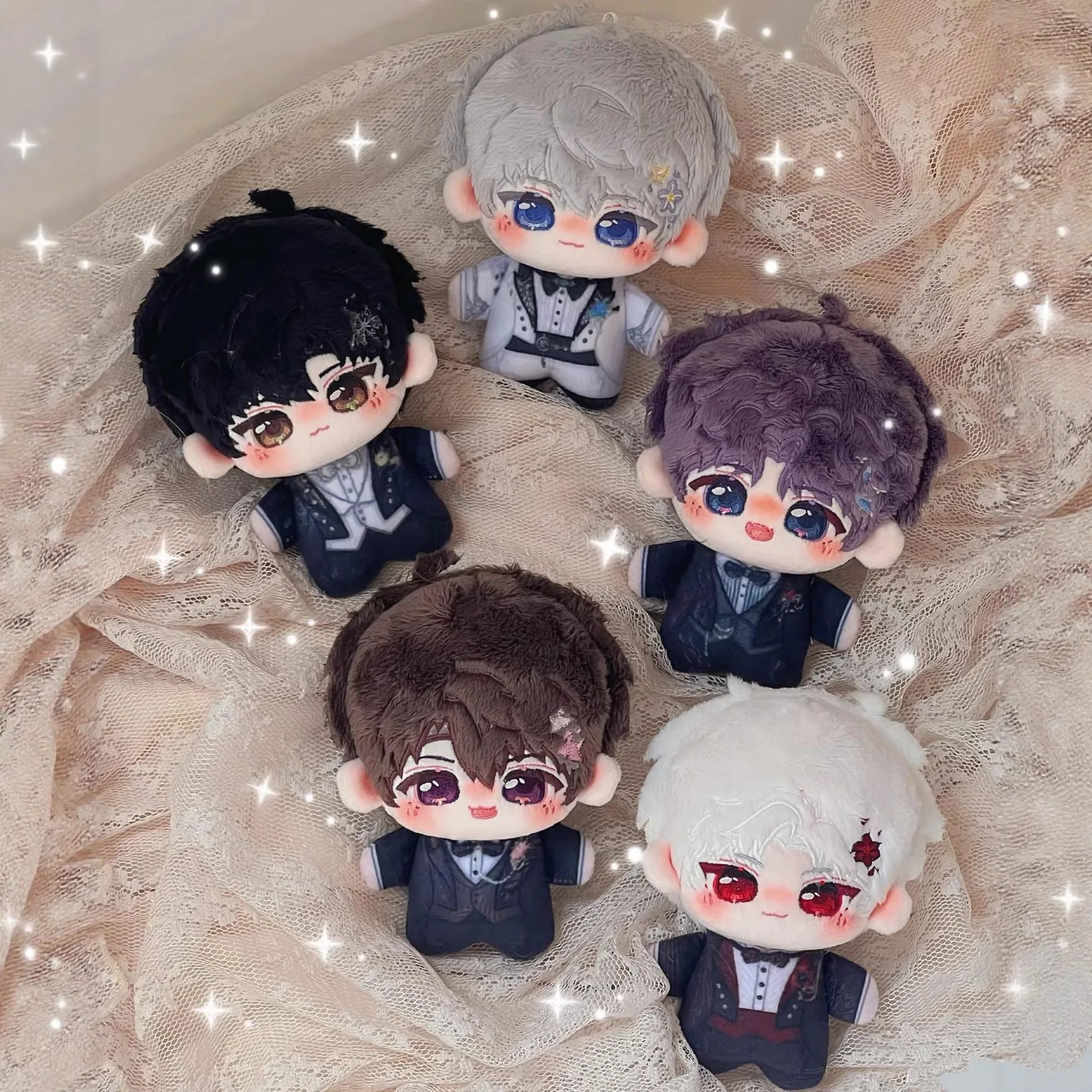 

10cm Love And Deep Space Plush Doll Toys Wedding Card Series Nunu Body Rafayel Xavier Zayne Sylus Caleb Game Peripherals Gift