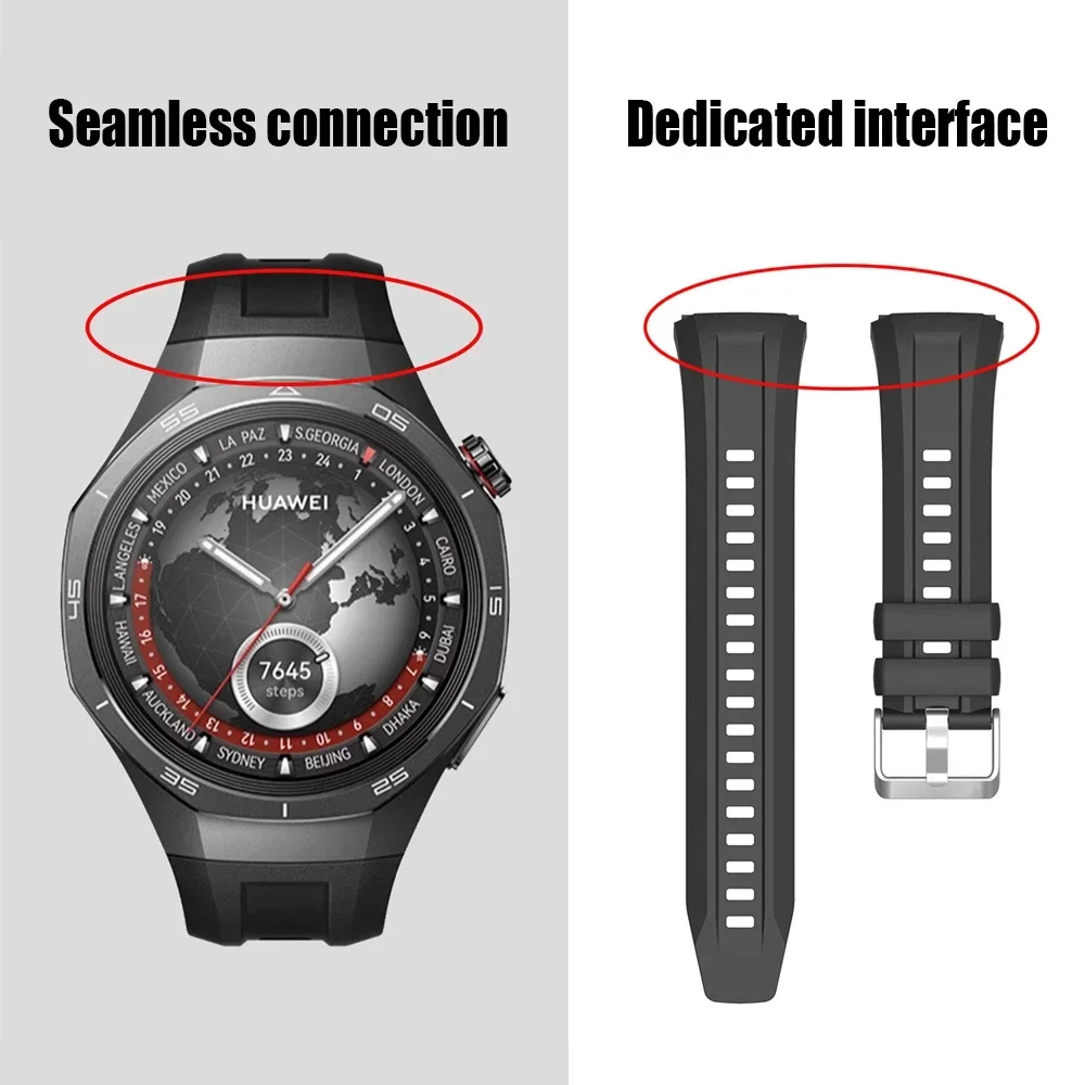 1 個シリコンストラップ Huawei 社時計 GT 5 プロ 46 ミリメートルバンド交換ブレスレット GT5 プロオリジナルベルトギャップなしリストバンドアクセサリー
