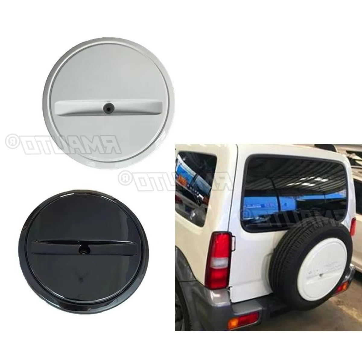 

Car Spare Tire Cover Modification Accessories Rear Door Tire Cover For Suzuki Jimny JB74 Exterior Part Body Kit