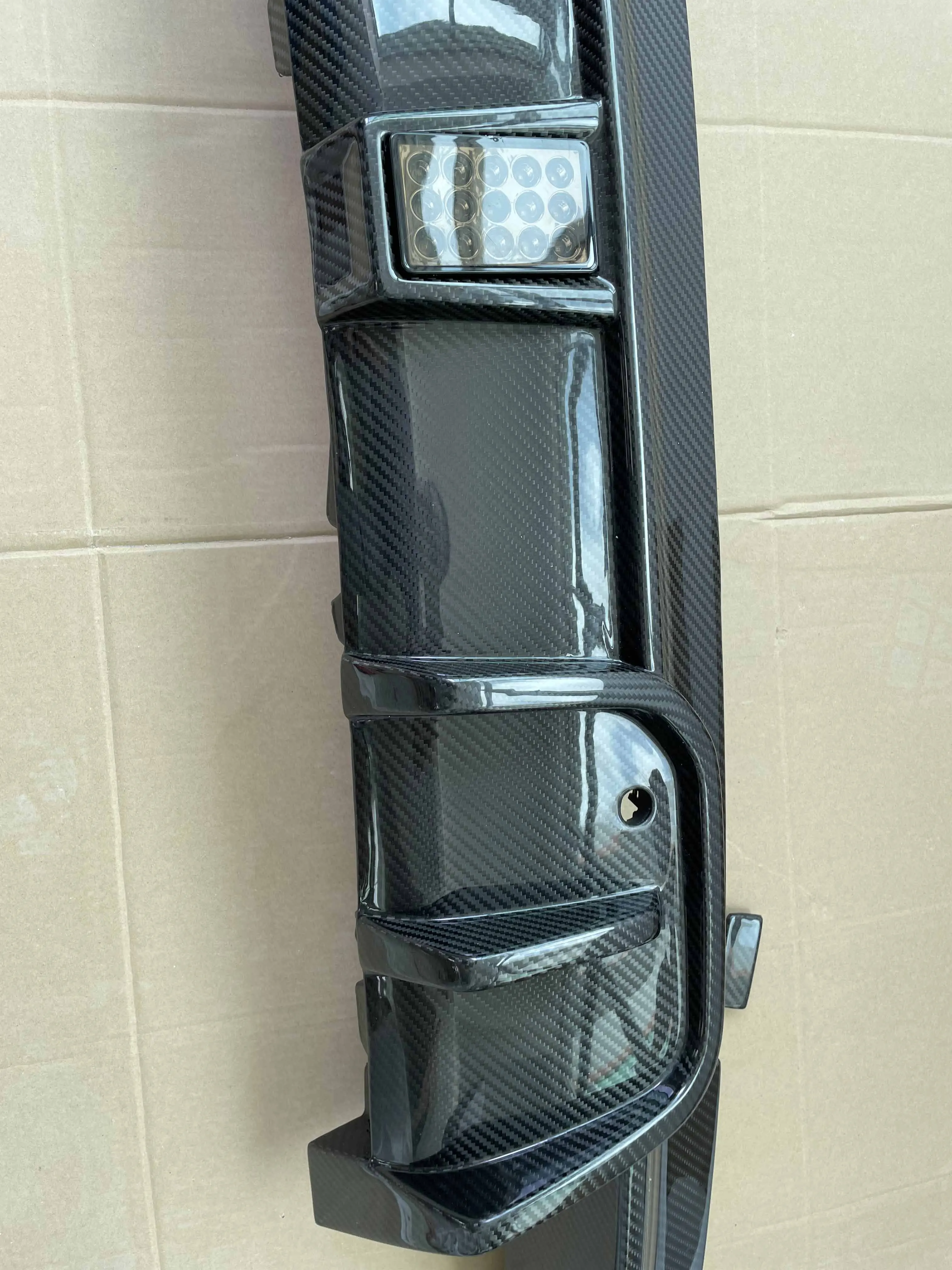 Dry Carbon Fiber Rear Diffuser for F95 X5M F96 X6M Rear Bumper Splitter Lip Perfect Fitment 5