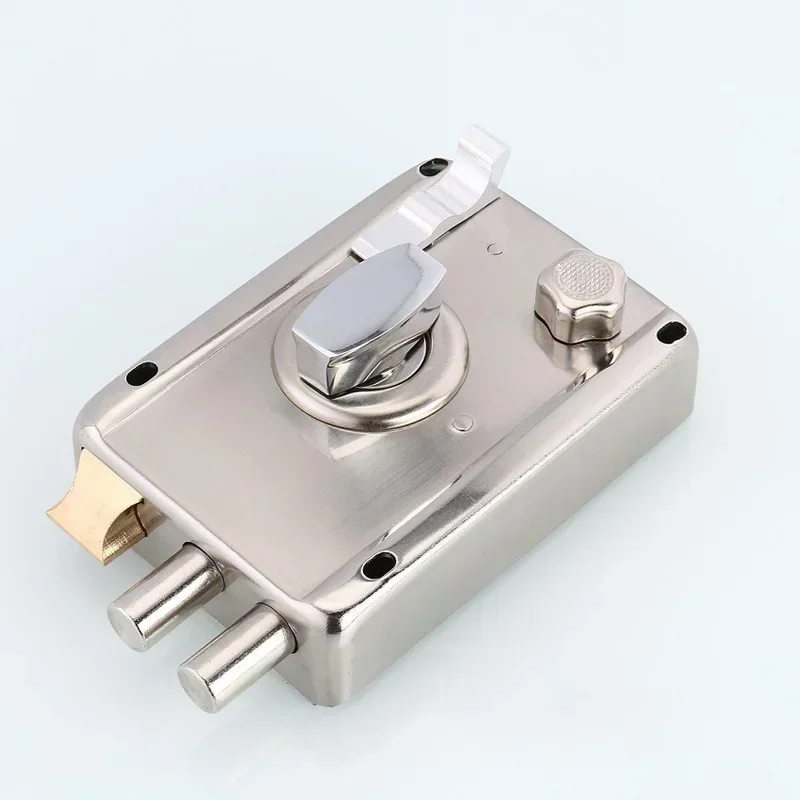 Heavy Duty Exterior Door Lock - Anti-Theft Multi-Security Lock for Wooden Gate & Furniture Hardware