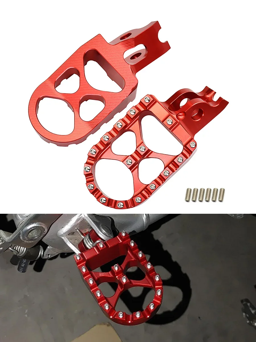 Motorrad CNC Fußstütze Fußrasten Fußrasten Pedale Für HONDA CR 125 250 150R CR250R CRF 150R 250R 450R 250 450XRX L M 2002-2021