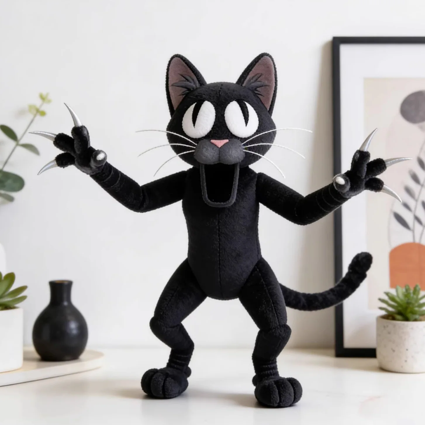 30CM 99 Nights In The Forest Plush Black Cat Doll Game Chrismas Gift Anime Peripheral Soft Doll 2026 New