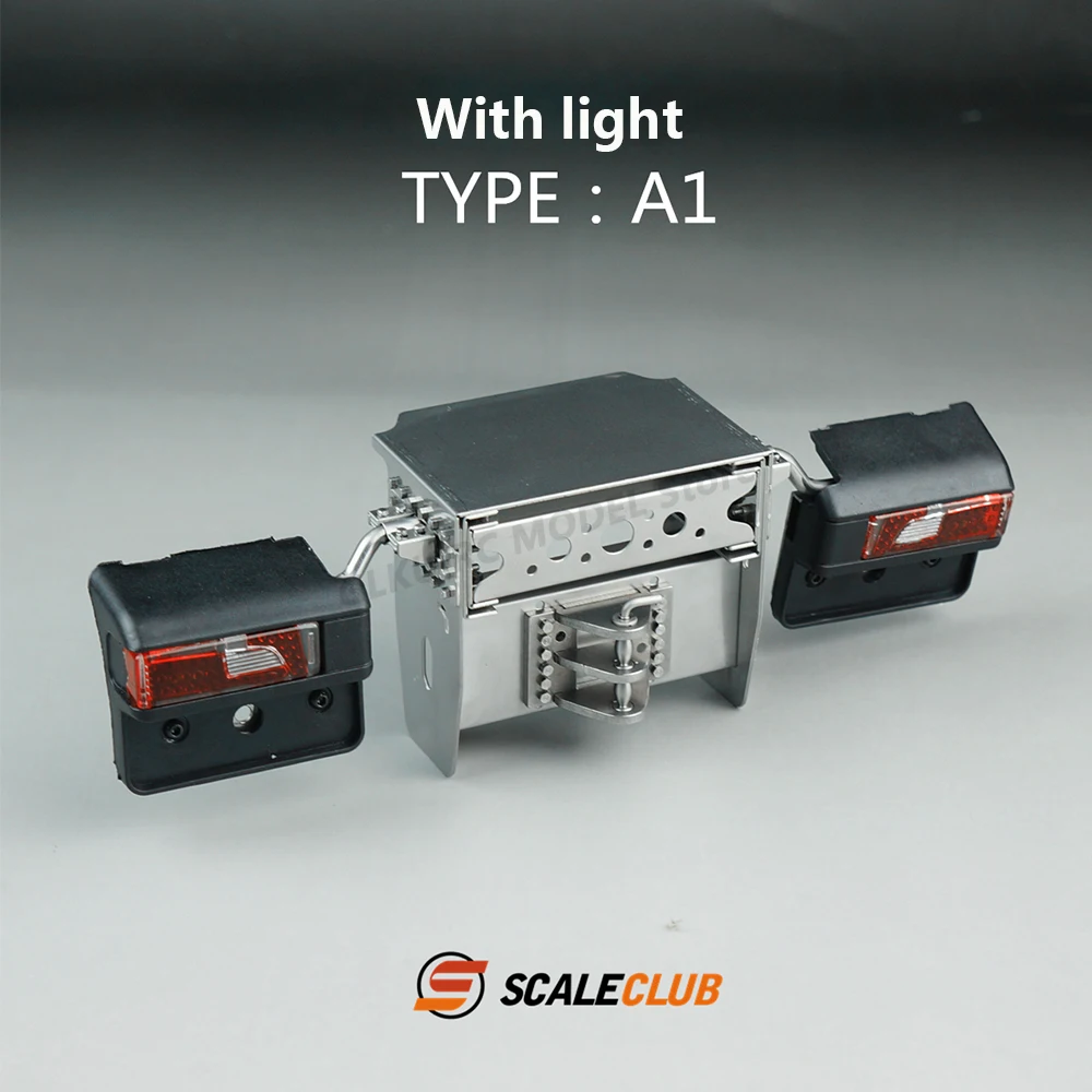 SCALECLUB Modell Metall Simulation Tailbeam Dekoration Upgrade für Tamiya 1/14 RC Tow Truck Heavy Tow Truck Tailbeam Upgrade