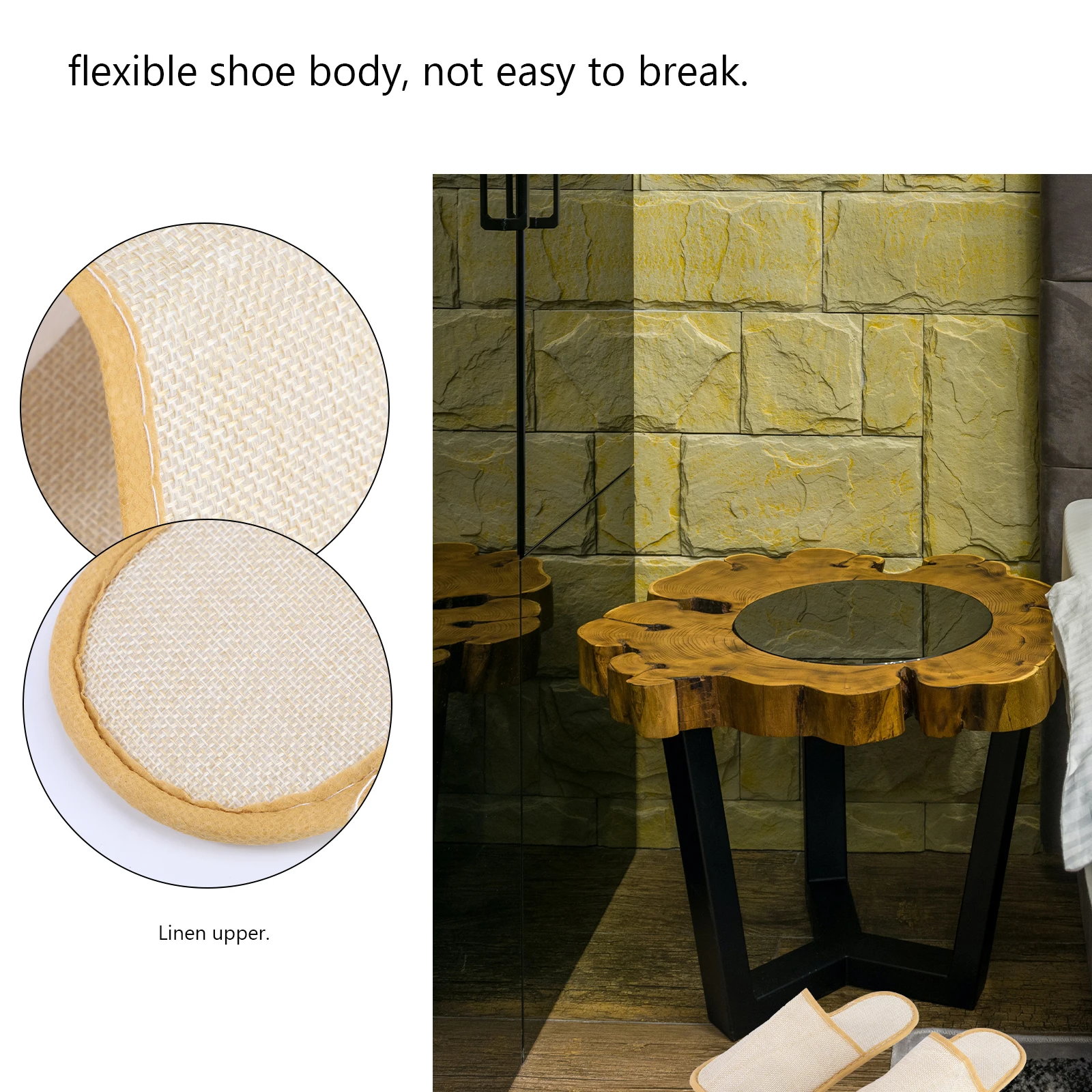

Disposable Hotel Slippers Non-Slip Slippers Spa Slippers Hotel Shoes Home Indoor Slippers